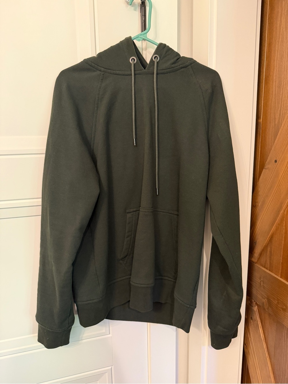 Men's Flint and Tinder Olive Green Crewneck Hoodie - 10 Yr Everyday Pullover